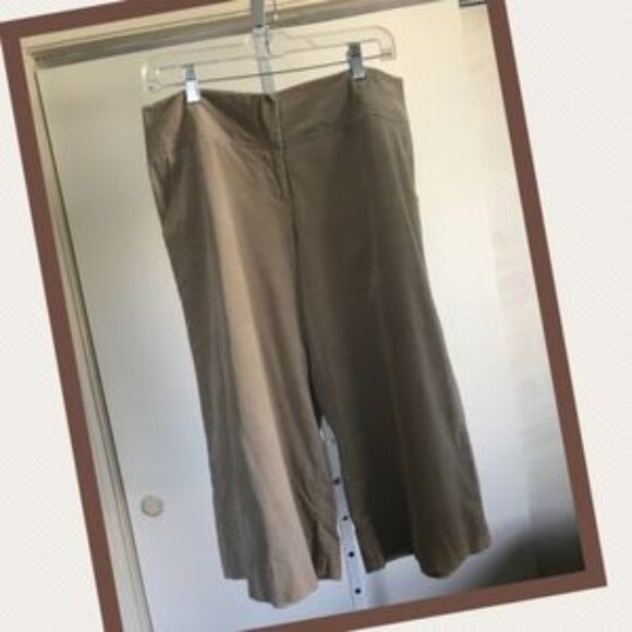 Tracy Evans limited gauchos tan Corduroy pants - Picture 1 of 3